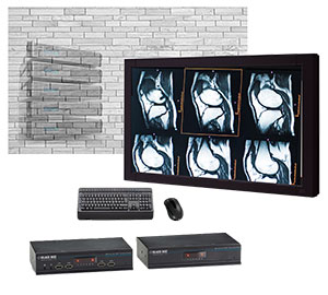 KVM Extender von Black Box sind ideal für das Arbeiten an fernen Rechnern in der medizinischen Bildgebung, im Büro, Studio oder als Bedienkanalverlängerung in der Industrie. 