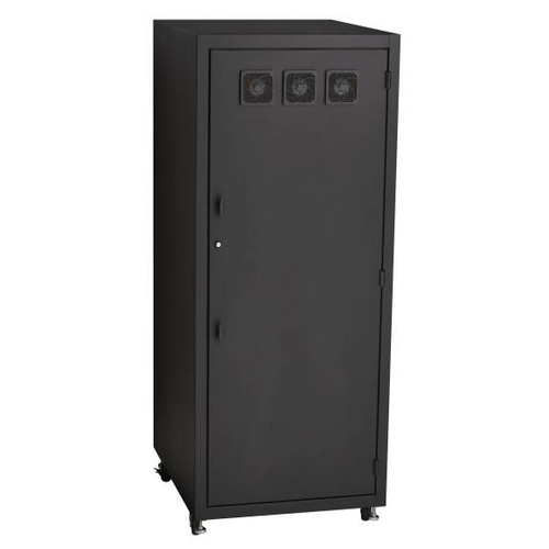 Black Box ServShield Rackmount Sliding Adjustable Tower Shelf with Fins
