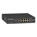 Gigabit Ethernet (1000-Mbps) Managed PoE+ Switch - (8) 10/100/1000-Mbps Copper RJ45 PoE+, (2) 1G/10G SFP+