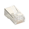 CAT6 RJ-45 Modular Plugs for Round Solid/Stranded Cable, Black Box Connect